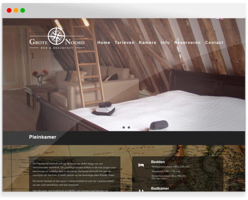 Bed & Breakfast Grote Noord Hoorn | Project Direct | Webdesign | Grafische vormgeving | SEO